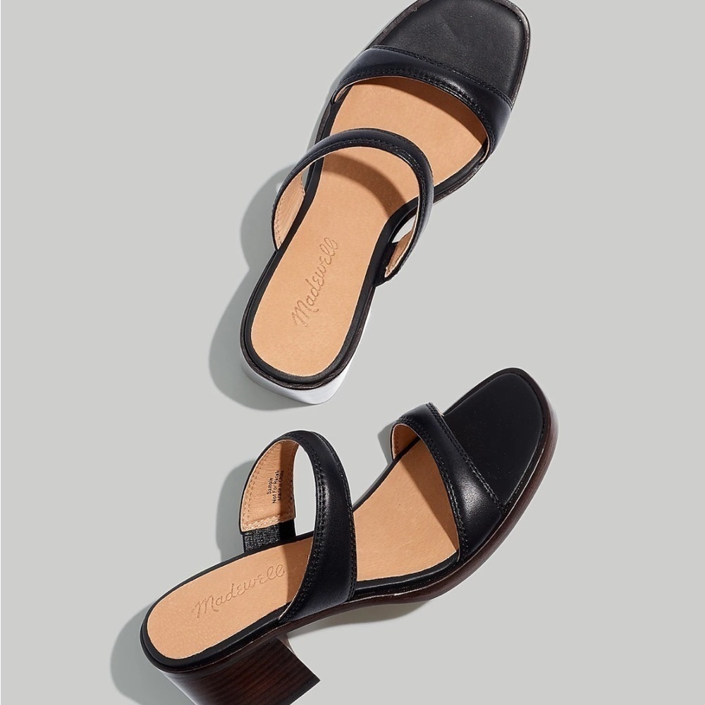 NEW Madewell The Saige Double-Strap Sandal in Leather NK041